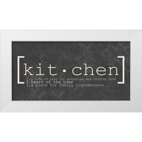 Kitchen White Modern Wood Framed Art Print by Kimberly, Allen