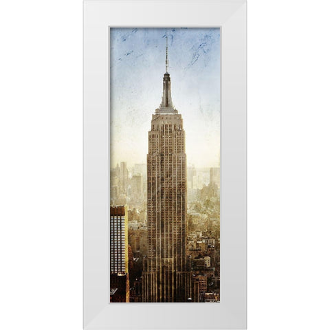NY State of Mind 1 White Modern Wood Framed Art Print by Kimberly, Allen