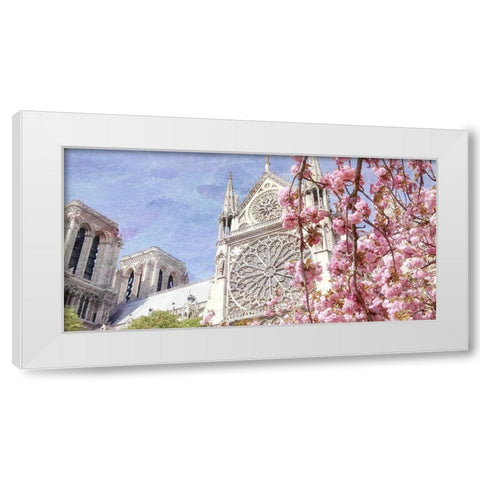 Paris in Bloom 3 White Modern Wood Framed Art Print by Kimberly, Allen