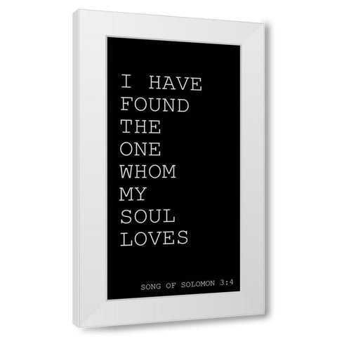 I have Found White Modern Wood Framed Art Print by Kimberly, Allen