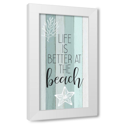 Live in the Sun 1 White Modern Wood Framed Art Print by Kimberly, Allen