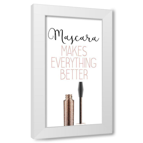 But First 3 White Modern Wood Framed Art Print by Kimberly, Allen