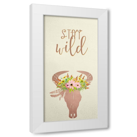 Create Wild 1 White Modern Wood Framed Art Print by Kimberly, Allen