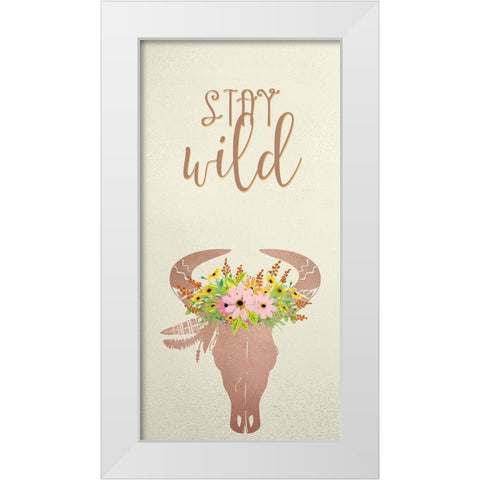 Create Wild 1 White Modern Wood Framed Art Print by Kimberly, Allen
