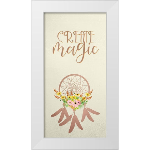 Create Wild 2 White Modern Wood Framed Art Print by Kimberly, Allen