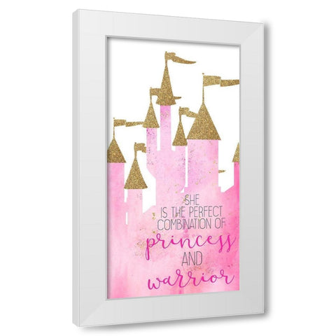 A Princess 6 White Modern Wood Framed Art Print by Kimberly, Allen