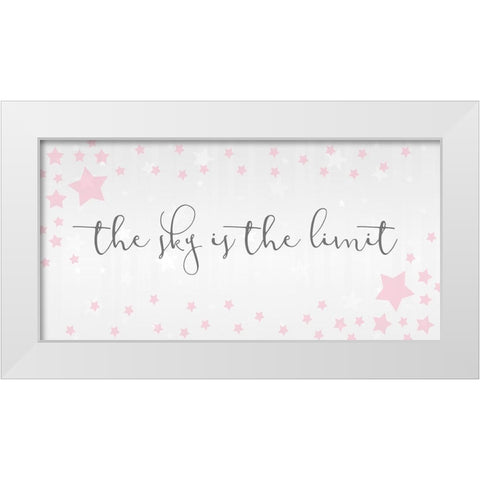 The Sky 1 White Modern Wood Framed Art Print by Kimberly, Allen