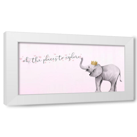 The Sky 6 White Modern Wood Framed Art Print by Kimberly, Allen