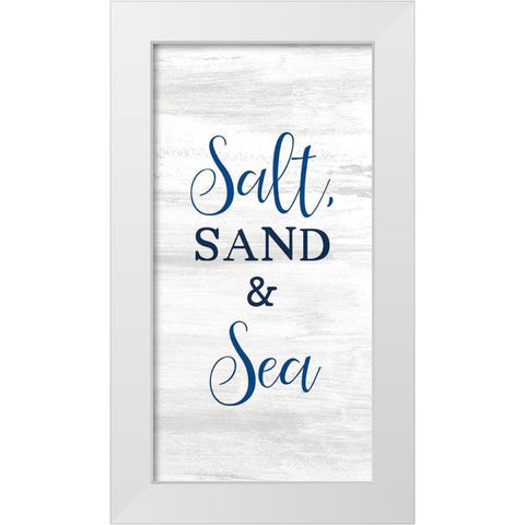 Salt and Sea 6 White Modern Wood Framed Art Print by Kimberly, Allen