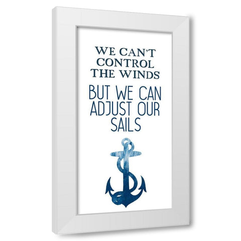 Our Sails 1 White Modern Wood Framed Art Print by Kimberly, Allen