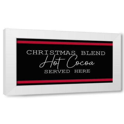 Christmas Cocoa 1 White Modern Wood Framed Art Print by Kimberly, Allen