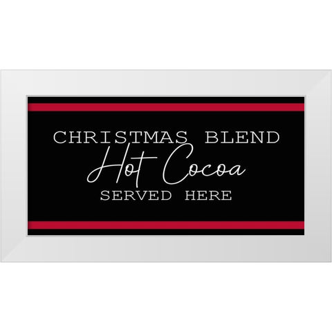 Christmas Cocoa 1 White Modern Wood Framed Art Print by Kimberly, Allen