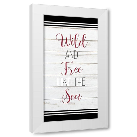 Anchor Compass 3 White Modern Wood Framed Art Print by Kimberly, Allen