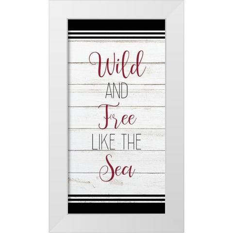 Anchor Compass 3 White Modern Wood Framed Art Print by Kimberly, Allen