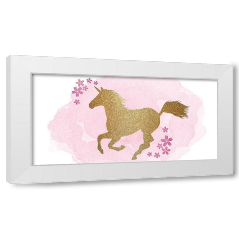 Be a Unicorn C White Modern Wood Framed Art Print by Kimberly, Allen