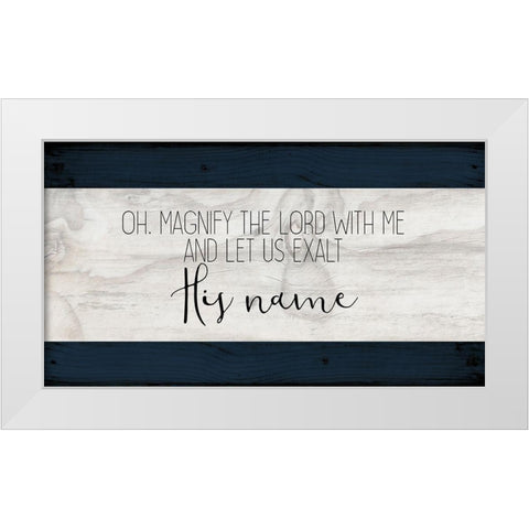 Oh Magnify White Modern Wood Framed Art Print by Kimberly, Allen