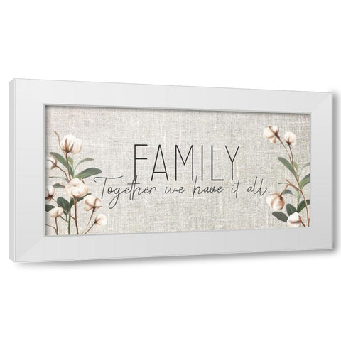 Family Together White Modern Wood Framed Art Print by Kimberly, Allen