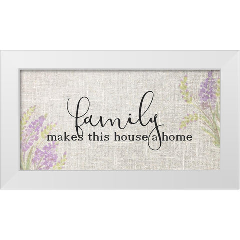 Makes this House White Modern Wood Framed Art Print by Kimberly, Allen