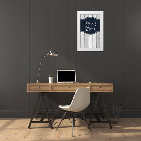Your Soul 1 White Modern Wood Framed Art Print by Kimberly, Allen