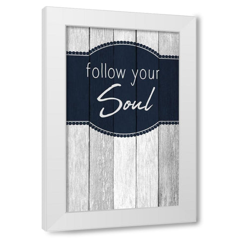 Your Soul 1 White Modern Wood Framed Art Print by Kimberly, Allen