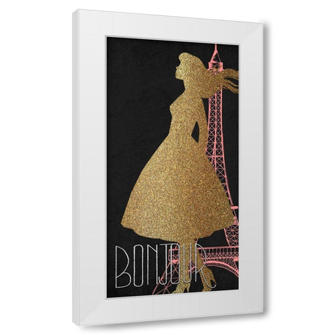 Glamour Time 6 White Modern Wood Framed Art Print by Kimberly, Allen