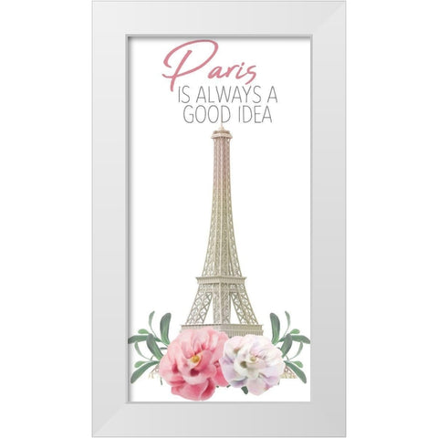 Always Paris 1 White Modern Wood Framed Art Print by Allen, Kimberly