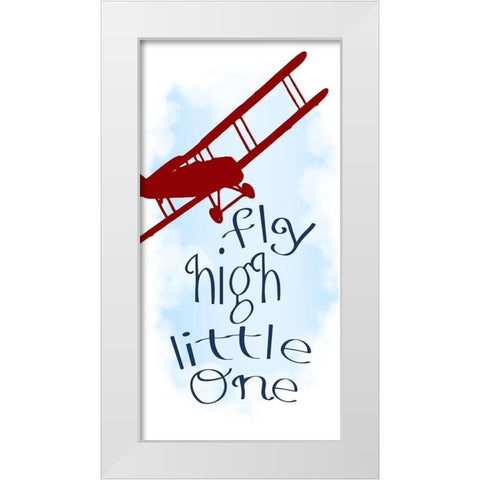 Up Up 6 White Modern Wood Framed Art Print by Allen, Kimberly