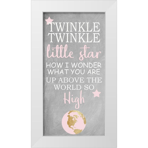Twinkle Twinkle 1 V2 White Modern Wood Framed Art Print by Allen, Kimberly