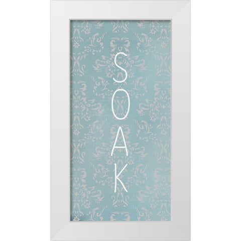 Le Bain 6 White Modern Wood Framed Art Print by Allen, Kimberly