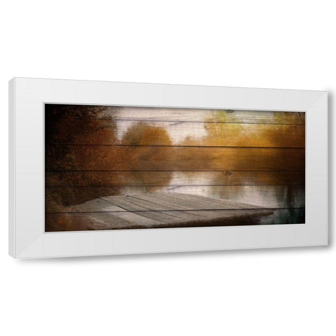 Lake View Wood White Modern Wood Framed Art Print by Allen, Kimberly
