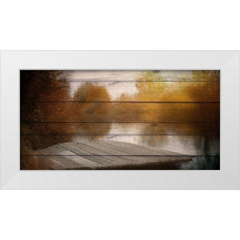 Lake View Wood White Modern Wood Framed Art Print by Allen, Kimberly