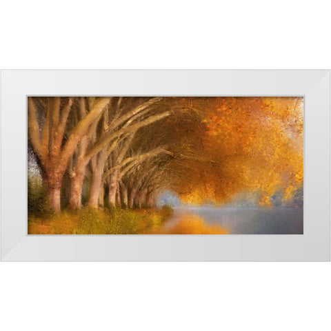 Quiet Pond White Modern Wood Framed Art Print by Allen, Kimberly