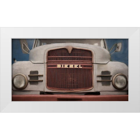 Diesel White Modern Wood Framed Art Print by Allen, Kimberly