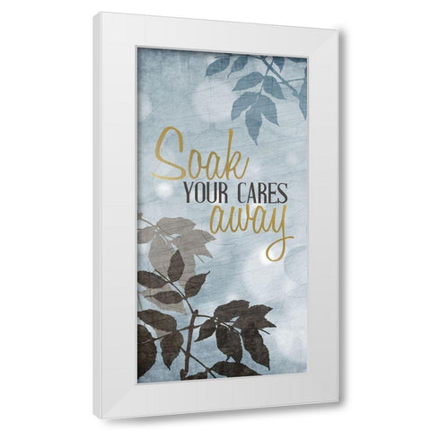 At the Spa 5 White Modern Wood Framed Art Print by Allen, Kimberly