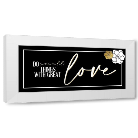 Do Small Things Black White Modern Wood Framed Art Print by Allen, Kimberly