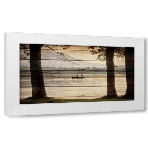 Out Fishing White Modern Wood Framed Art Print by Allen, Kimberly