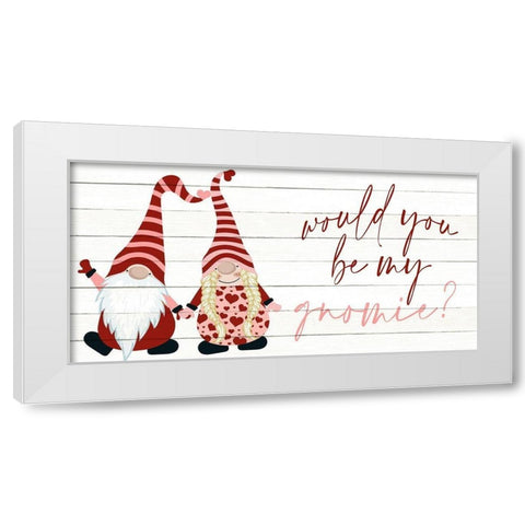 Gnomie White Modern Wood Framed Art Print by Allen, Kimberly