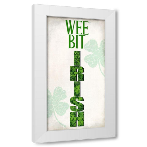 Wee Bit White Modern Wood Framed Art Print by Allen, Kimberly