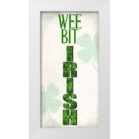 Wee Bit White Modern Wood Framed Art Print by Allen, Kimberly
