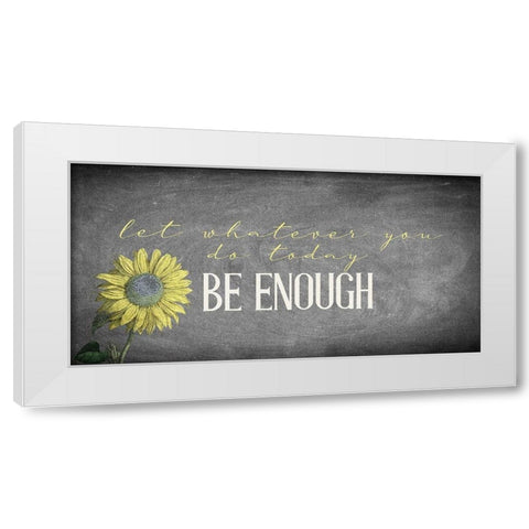 Enough White Modern Wood Framed Art Print by Allen, Kimberly
