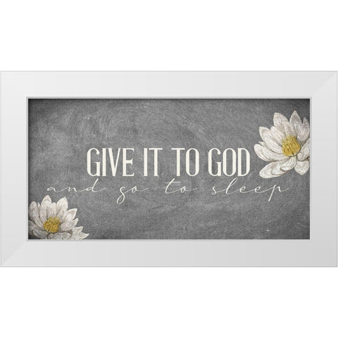 Give It White Modern Wood Framed Art Print by Allen, Kimberly