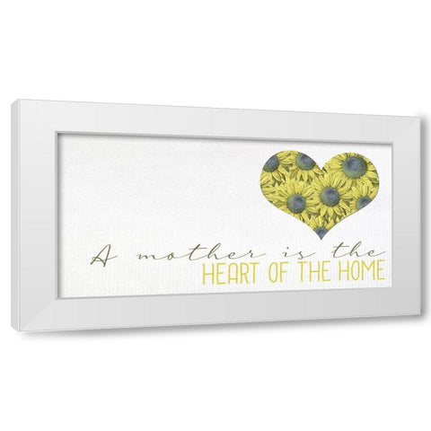 Heart of the Home White Modern Wood Framed Art Print by Allen, Kimberly