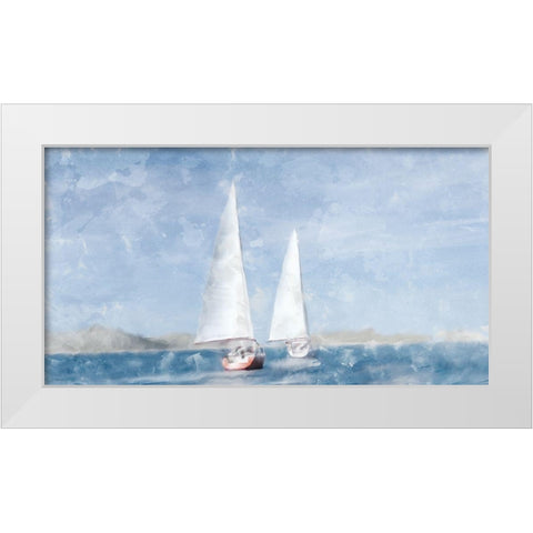 Sailing White Modern Wood Framed Art Print by Allen, Kimberly