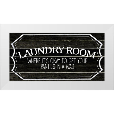 Where its Okay White Modern Wood Framed Art Print by Allen, Kimberly