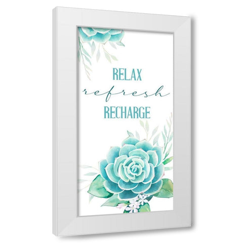 Recharge 1 White Modern Wood Framed Art Print by Allen, Kimberly