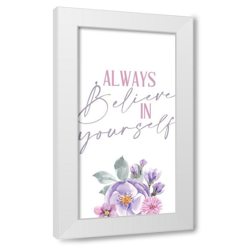 Hello Beautiful 2 White Modern Wood Framed Art Print by Allen, Kimberly