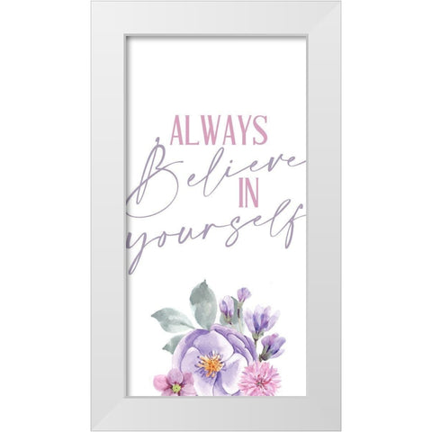 Hello Beautiful 2 White Modern Wood Framed Art Print by Allen, Kimberly