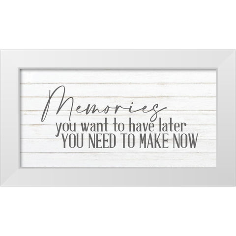 Memories v1 White Modern Wood Framed Art Print by Allen, Kimberly