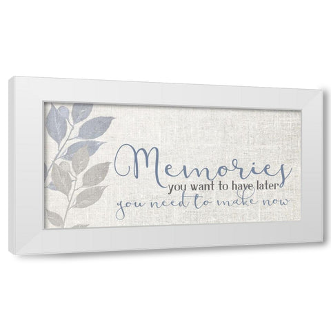 Memories V4 White Modern Wood Framed Art Print by Allen, Kimberly