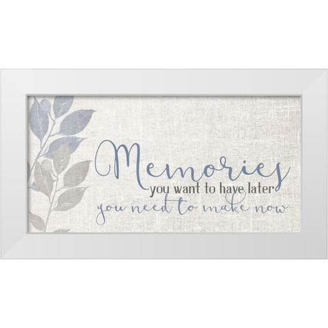 Memories V4 White Modern Wood Framed Art Print by Allen, Kimberly